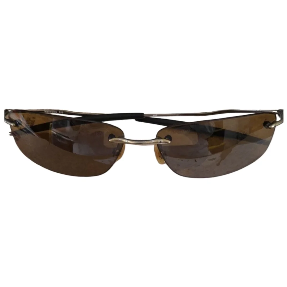 Oakley Nanowire 2.0 Rimless Polorize Sunglasses With Cleaning Cloth Bag And Case